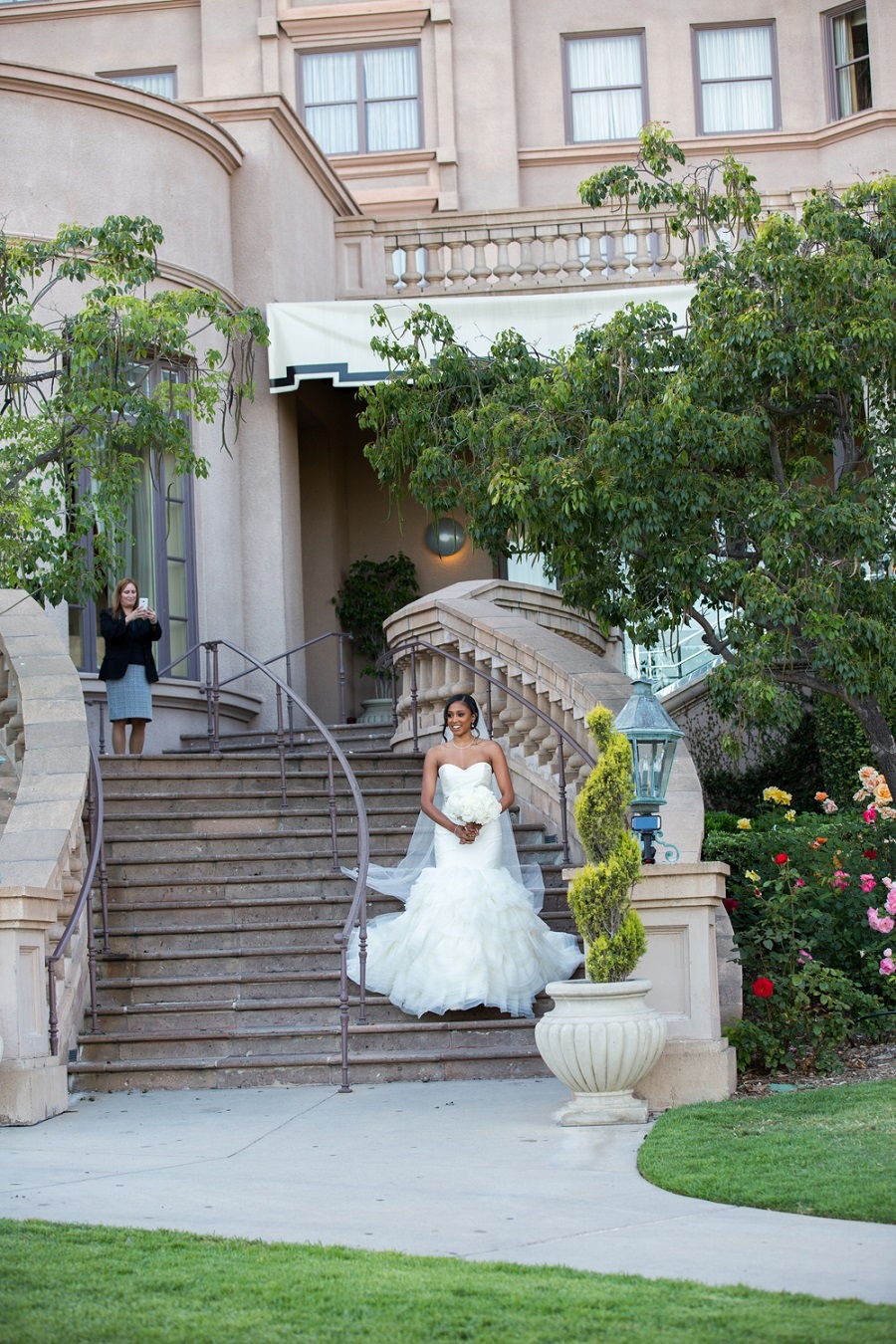 Flowers by Cina, Langham Pasadena wedding, Kelsey Events, Frank Salas, blush wedding, ivory wedding