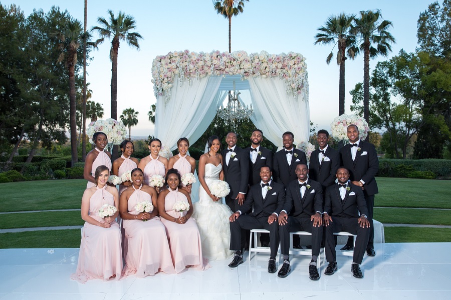 Flowers by Cina, Langham Pasadena wedding, Kelsey Events, Frank Salas, blush wedding, ivory wedding