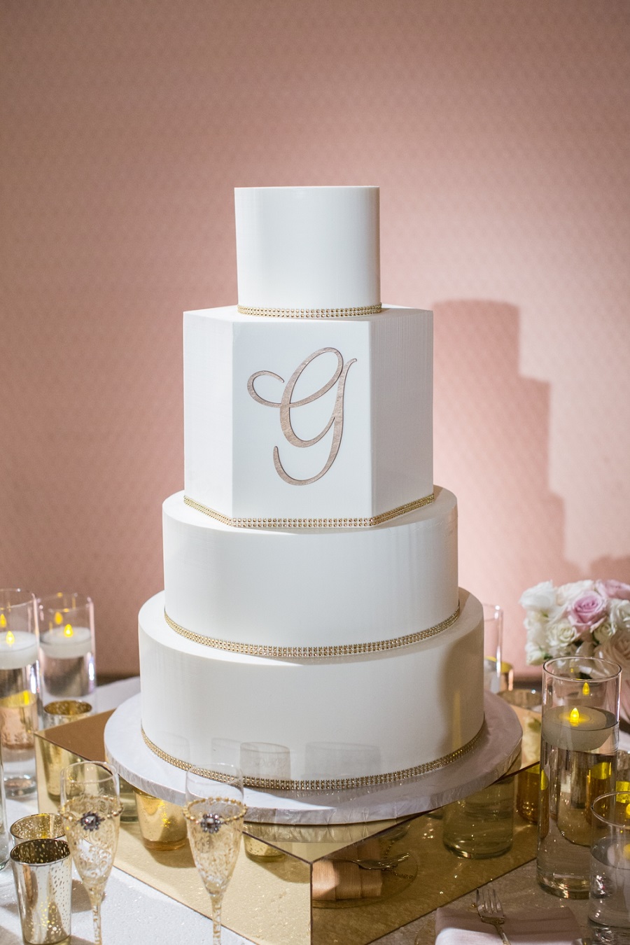 Flowers by Cina, Langham Pasadena wedding, Kelsey Events, Frank Salas, blush wedding, ivory wedding