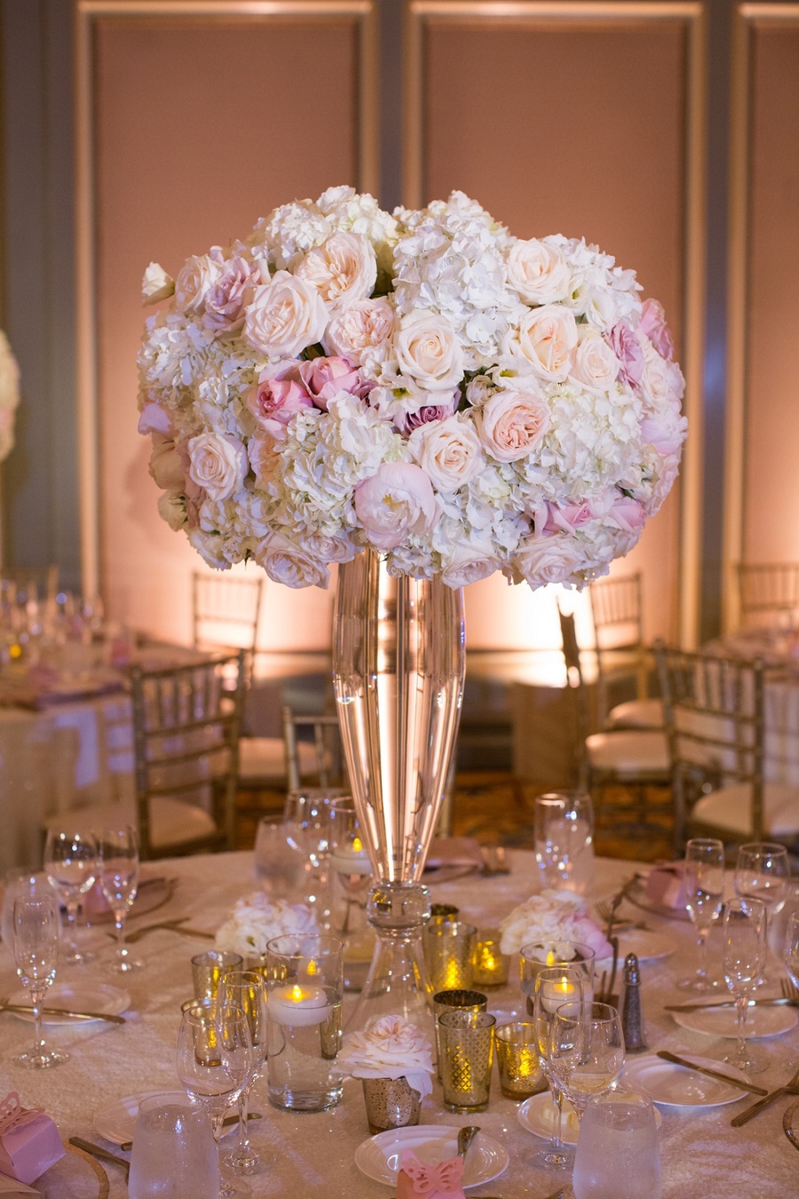 Flowers by Cina, Langham Pasadena wedding, Kelsey Events, Frank Salas, blush wedding, ivory wedding