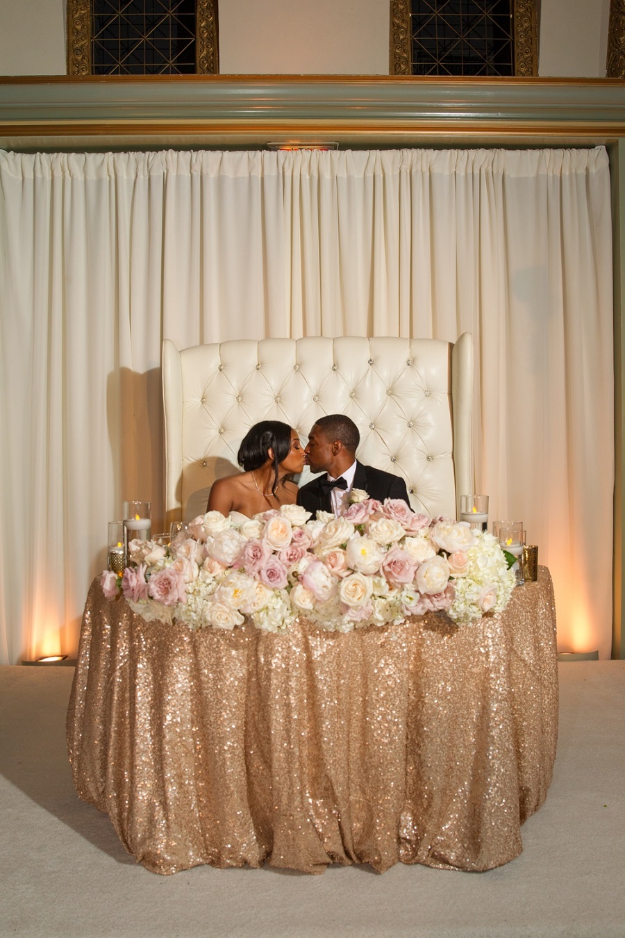 Flowers by Cina, Langham Pasadena wedding, Kelsey Events, Frank Salas, blush wedding, ivory wedding