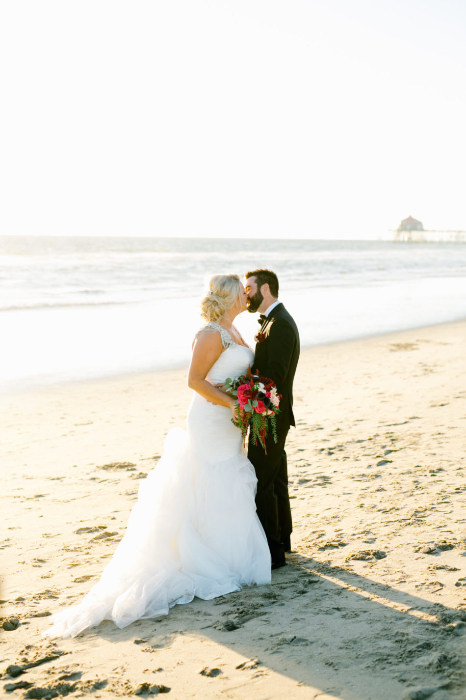 floral design, florist, wedding florist, wedding flowers, orange county weddings, orange county wedding florist, orange county florist, orange county floral design, flowers by cina, bride and groom, waterfront wedding, red bouquet