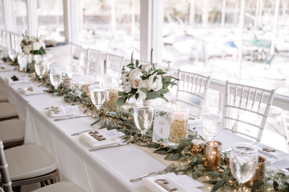 blush centerpiece, white tablescape, white reception decor, floral design, florist, wedding florist, wedding flowers, orange county weddings, orange county wedding florist, orange county florist, orange county floral design, flowers by cina