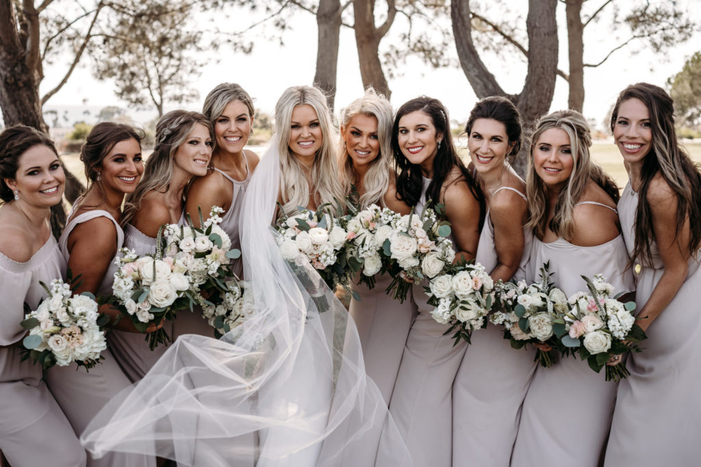 bridesmaids, bridesmaids bouquets, bridesmaids dresses, floral design, florist, wedding florist, wedding flowers, orange county weddings, orange county wedding florist, orange county florist, orange county floral design, flowers by cina
