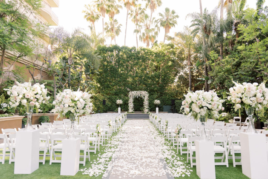 four seasons hotel, white petals, beverly hills wedding, floral design, florist, wedding florist, wedding flowers, orange county weddings, orange county wedding florist, orange county florist, orange county floral design, flowers by cina