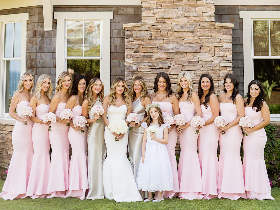 floral design, florist, wedding florist, wedding flowers, orange county weddings, orange county wedding florist, orange county florist, orange county floral design, flowers by cina, bridesmaids, pink bridesmaids dresses, bride squad
