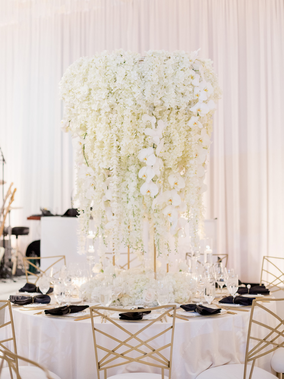 elevated florals, raised centerpiece, white orchids, floral design, florist, wedding florist, wedding flowers, orange county weddings, orange county wedding florist, orange county florist, orange county floral design, flowers by cina