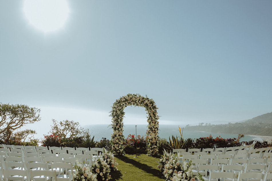 floral design, florist, wedding florist, wedding flowers, orange county weddings, orange county wedding florist, orange county florist, orange county floral design, flowers by cina, ceremony blooms, blush ceremony florals, floral arch